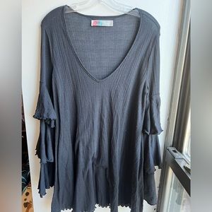 Free People Seashore Tiered Tunic Size S
